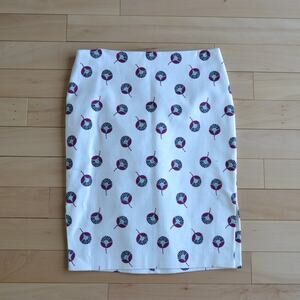 NWT LOFT Pencil Skirt Patterned Size 10